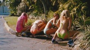 Spring Breakers peeing in public