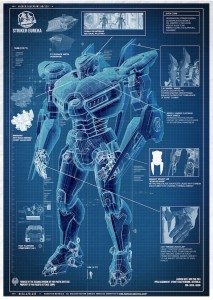 Pacific Rim Jaeger blueprint schematic