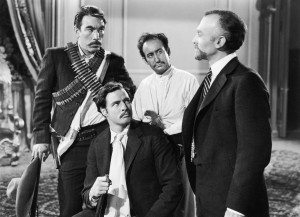 Marlon Brando, Anthony Quinn, Lou Gilbert, and Harold Gordon