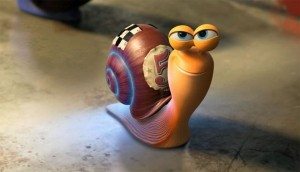 So, wait, he's a snail in snail races, but he's superpowered, and runs faster than an airplane? Why is that funny again?