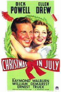 christmas in july poster