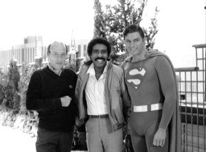 Lester with Richard Pryor and Superman. Ah, such fond memories of Superman 3...