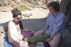 Cera introduces his cactus to Hoffmann