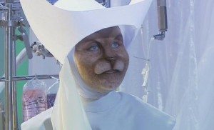 Evil alien nun, cat variety (thanks to Doctor Who for knowing what I'm talking about)