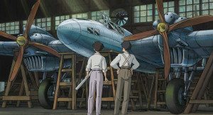 Jiro checks out a German plane