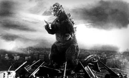 Godzilla considers his lunch