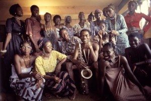 Fela and some of his wives