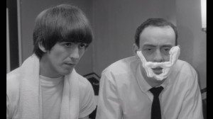 George gives a shaving lesson