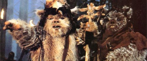 Jar Jar meets the Ewoks