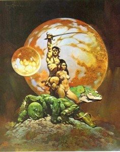 Frank Frazetta was born to illustrate Burroughs's stories