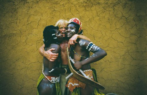 Kinski and a couple of co-stars in Cobra Verde