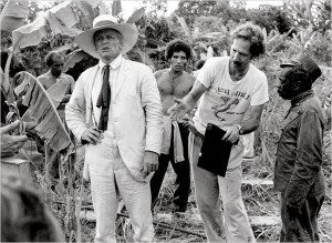 Herzog directs Kinski on Fitzcarraldo