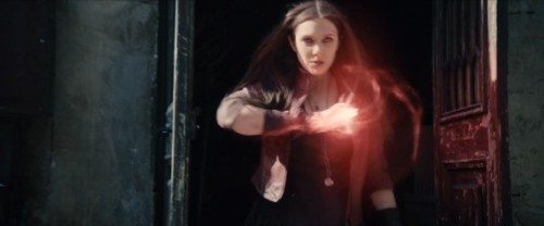 Scarlet Witch flings her magic red power goo