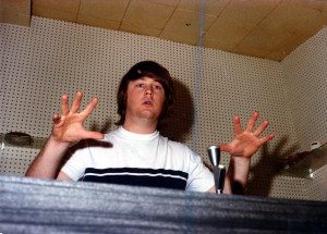 The real Brian Wilson in the studio