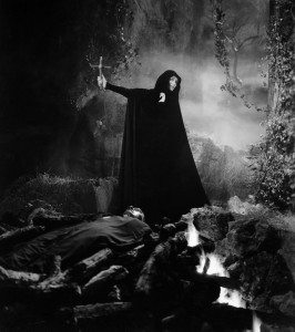 Burning Dracula's corpse