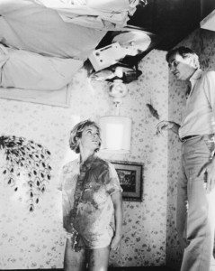 Craven directs Amanda Wyss in A Nightmare on Elm Street.