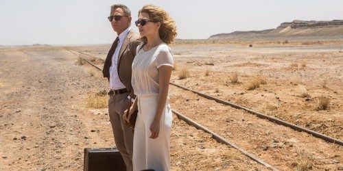 Bond and lady wait for the plot to advance